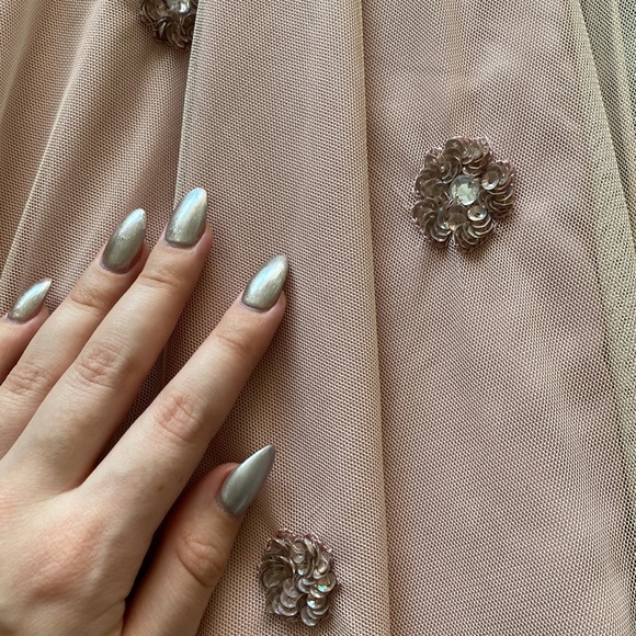 ASOS mauve/blush pink formal dress - Picture 6 of 6